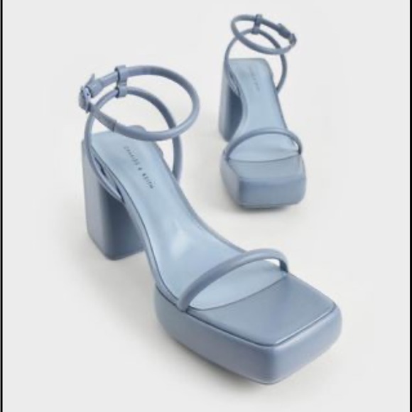 Lucile Platform Calf Boots - Blue EU 37/ US 7 - Picture 9 of 10